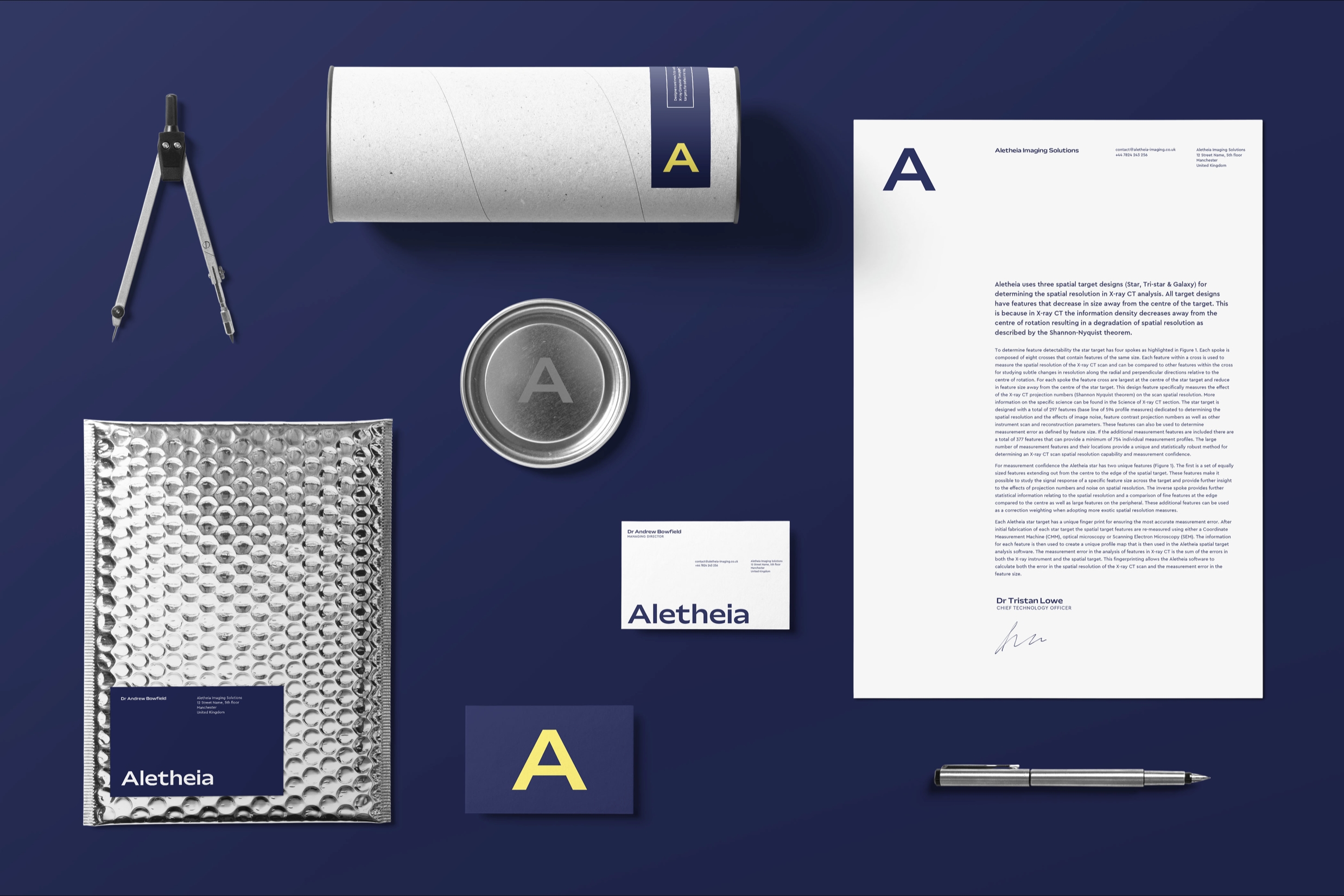 A montage of Alethia branded products.